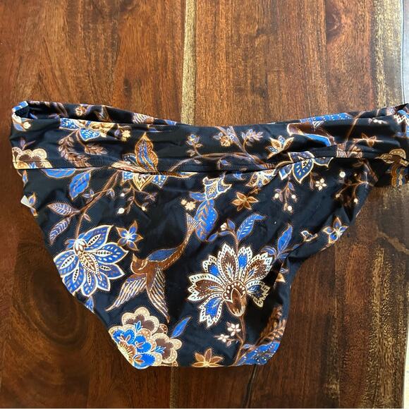 Seafolly Australia Twist Band Hipster Swim Bikini Bottom Silk Road Black NWT 12 - Picture 6 of 7
